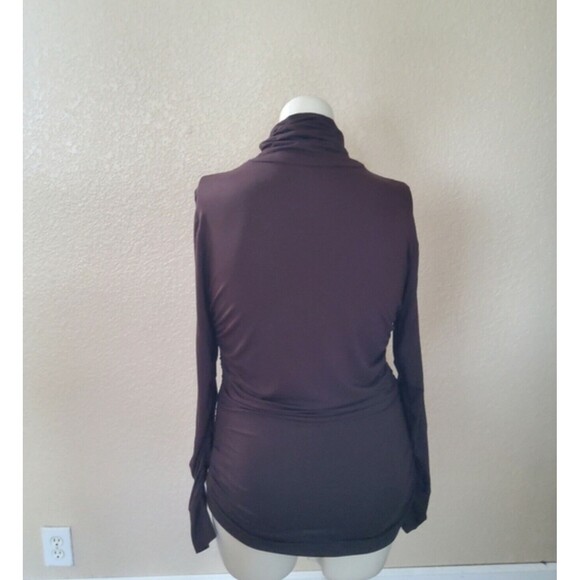 Soft Surroundings Turtleneck Long Sleeve Top Size L Brown New - Picture 3 of 5
